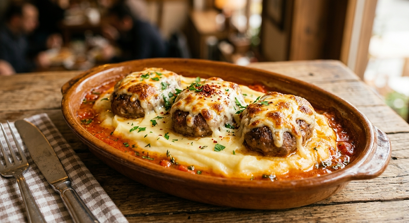 Kaşarlı püreli köfte — Mina Ev Yemekleri