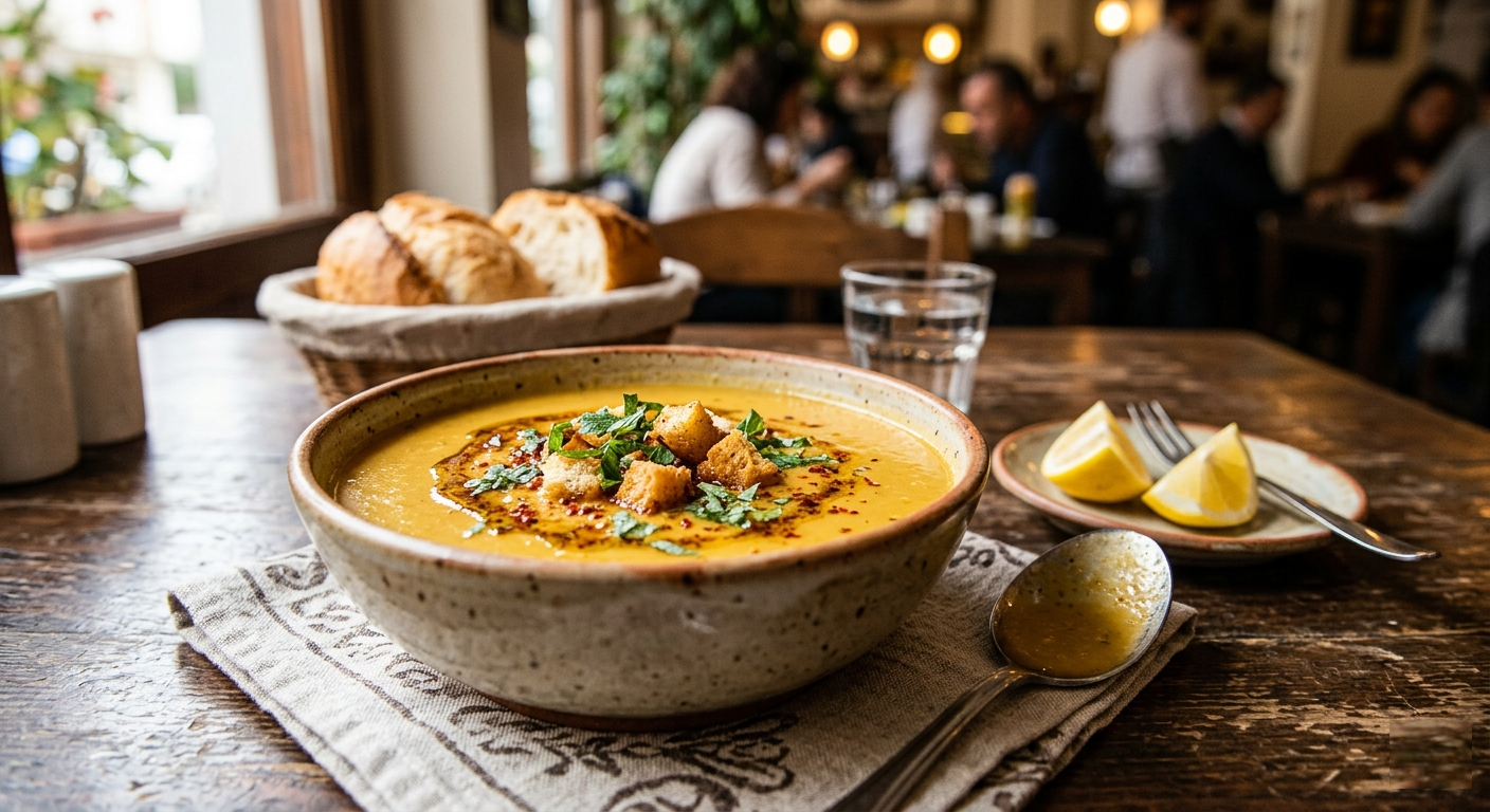 Süzme mercimek çorbası — Mina Ev Yemekleri