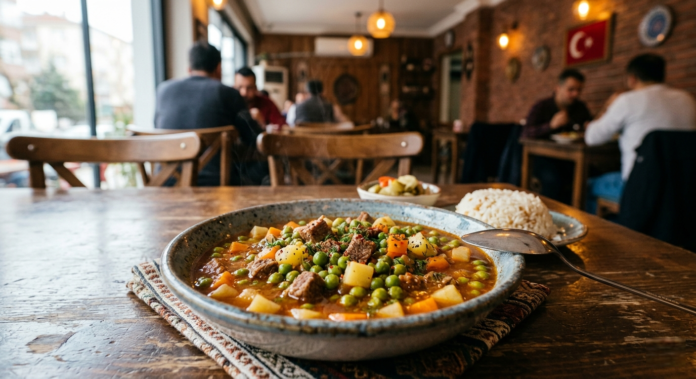 Etli bezelye yemeği — Mina Ev Yemekleri